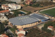 Vista aérea del Pabellón Polideportivo y piscina cubierta de La Selva del Camp.-54